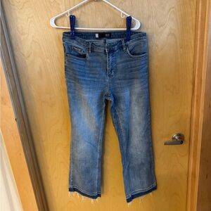 Kut from the Kloth Cropped Blue Jeans